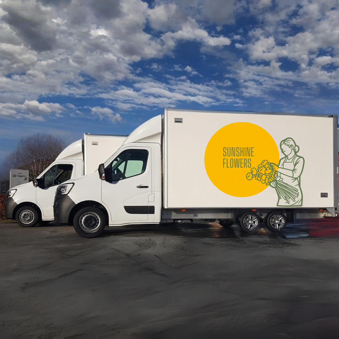 Logistiek voor bloemisten - meubelbak met laadklep